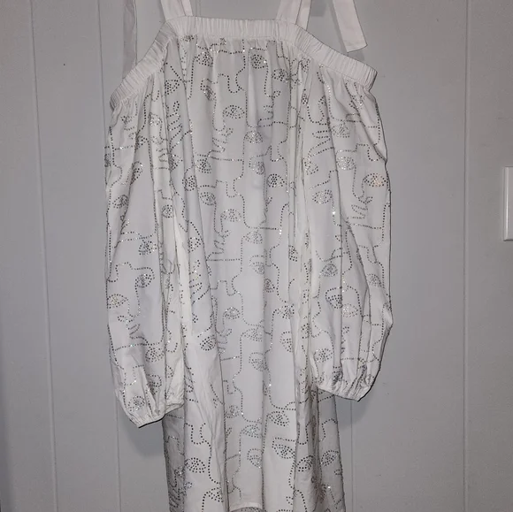 NWT Gorgeous Akira Face Off Boho Sparkling Chic Midi Dress - Picture 9 of 16